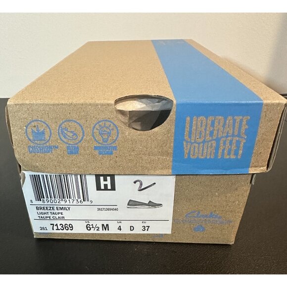 NIB Clarks Breeze Emily in Light Taupe, Women's Size 6.5M - Picture 7 of 11